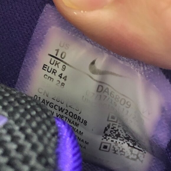 Nike Kobe Shoes Mens 10 Gold Purple Protro 5 Hall of Fame Undefeated DA6809-700 - Picture 7 of 13